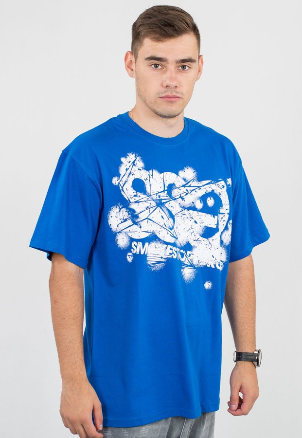 T-shirt SSG Damage SSG niebieski