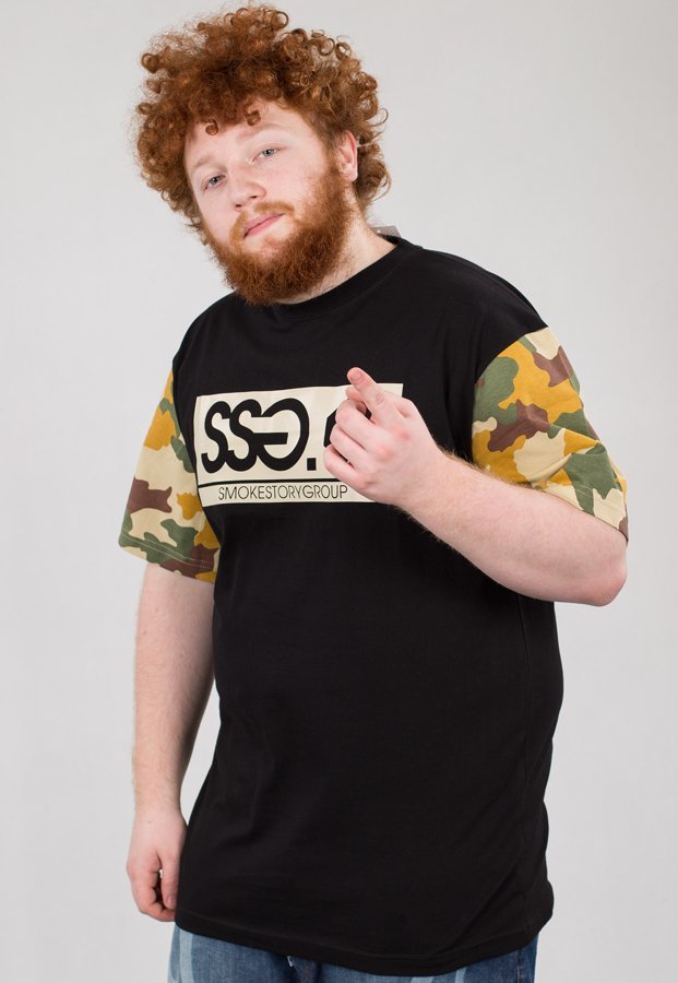 T-shirt SSG Moro Sleeves czarny moro