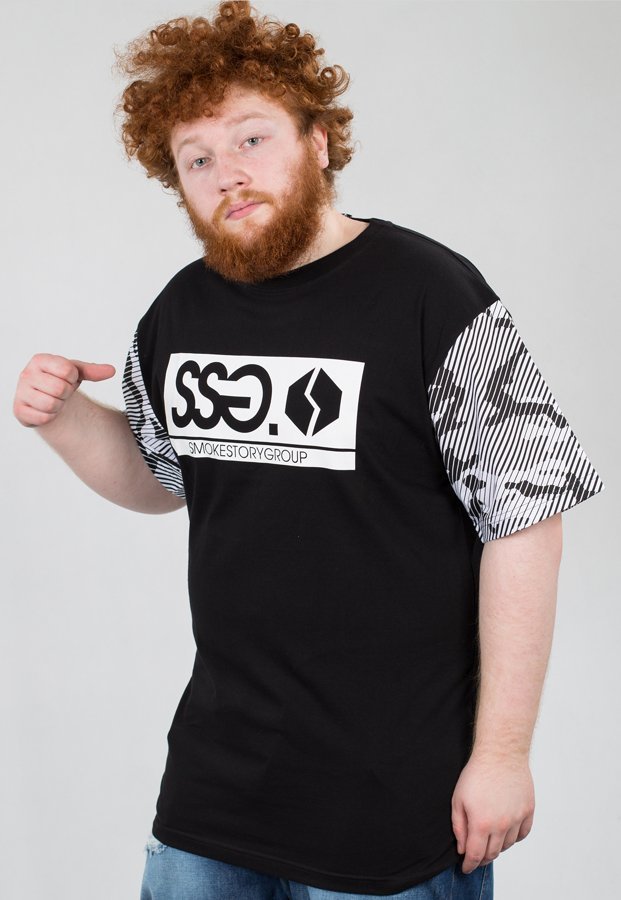 T-shirt SSG Moro Sleeves czarny szary
