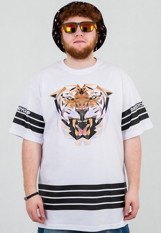 T-shirt SSG Tiger biały