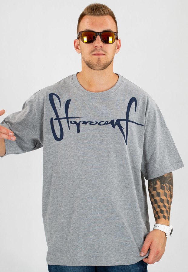 T-shirt Stoprocent Baggy Tag17 szary
