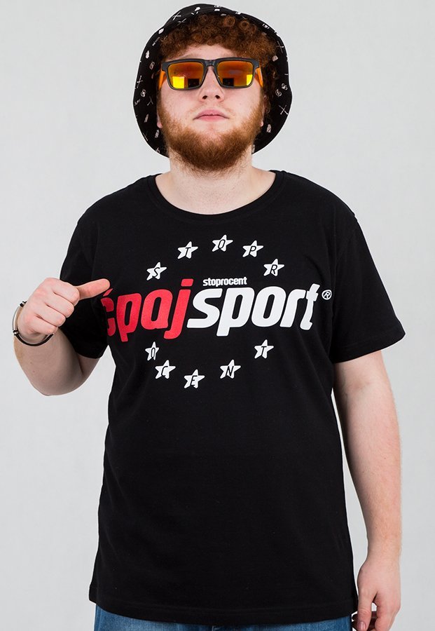T-shirt Stoprocent Ćpaj Sport 16 czarny