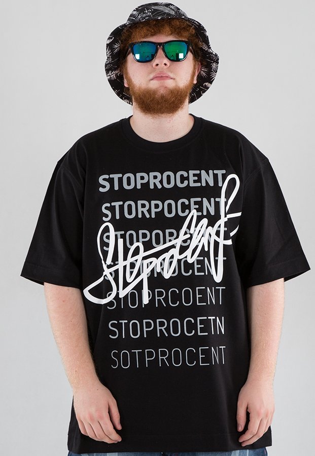 T-shirt Stoprocent Tagrandom czarny