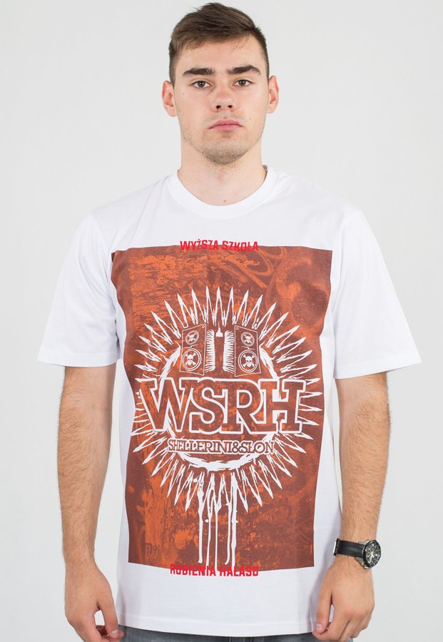 T-shirt WSRH Rust biały